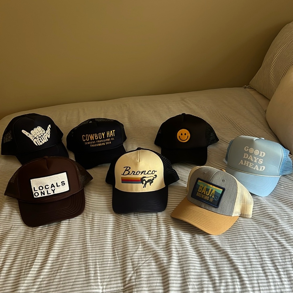 Trendy Graphic Trucker Hats Set